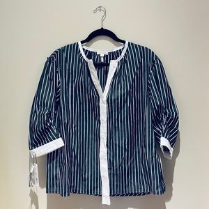Marc Jacobs Stripe Cotton Poplin Shirt/Blouse